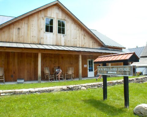 The front new build connecting to the original store at H.N. Williams in Dorset. Tim Wassberg — Vermont Country.