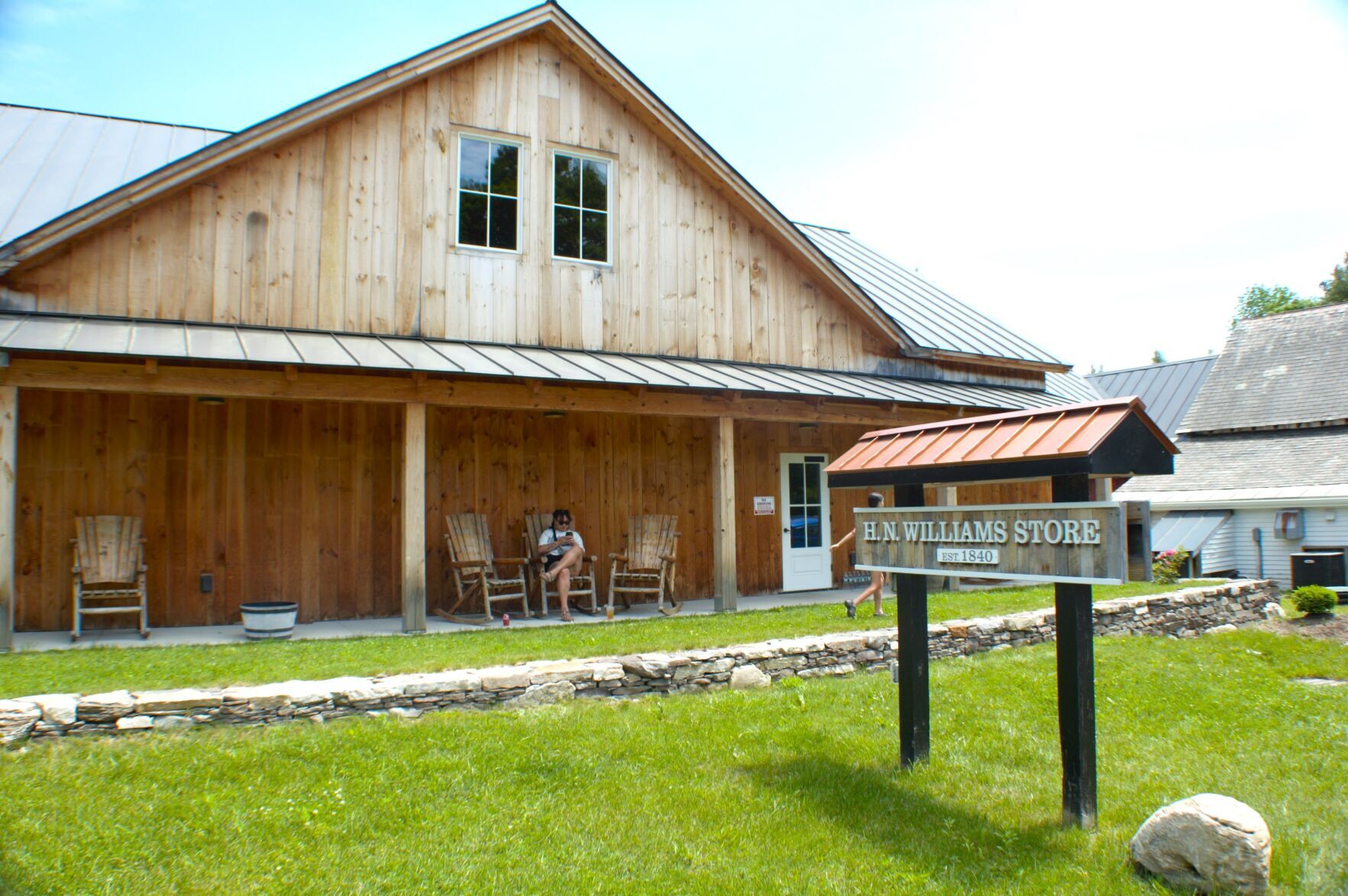 The front new build connecting to the original store at H.N. Williams in Dorset. Tim Wassberg — Vermont Country.