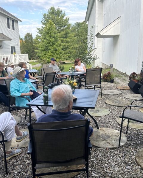 patio at monument arts and cultural center
