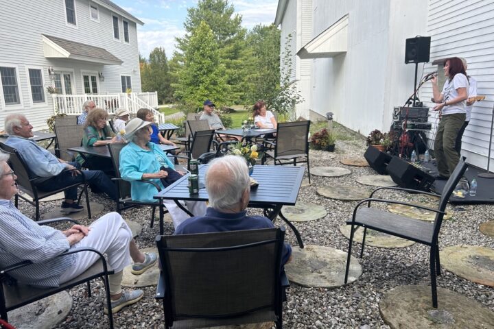 patio at monument arts and cultural center