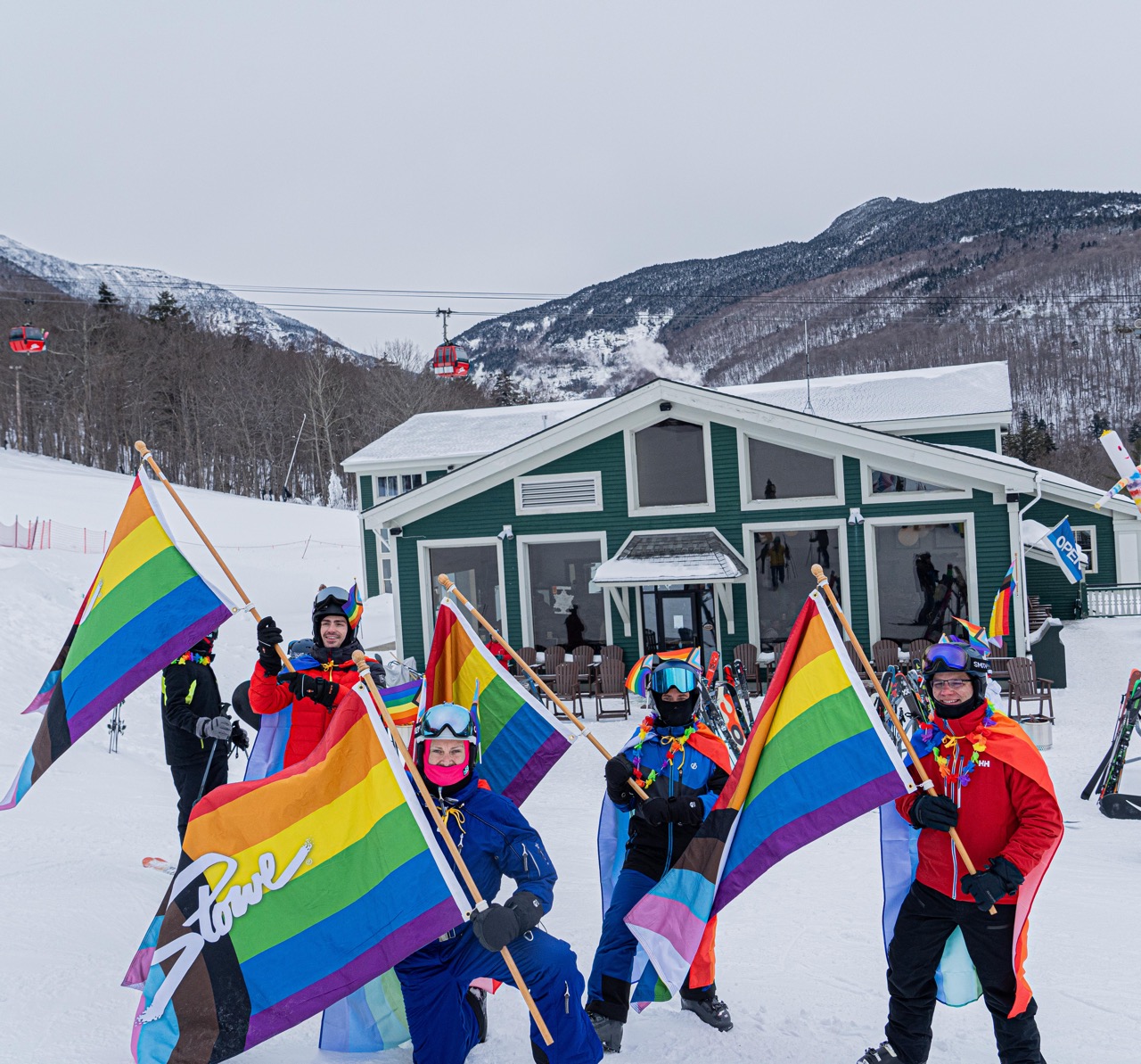 Stowe Vermont’s Annual LGBTQ+ Winter Pride Festival, Winter  Rendezvous, January 21-25, 2026. 