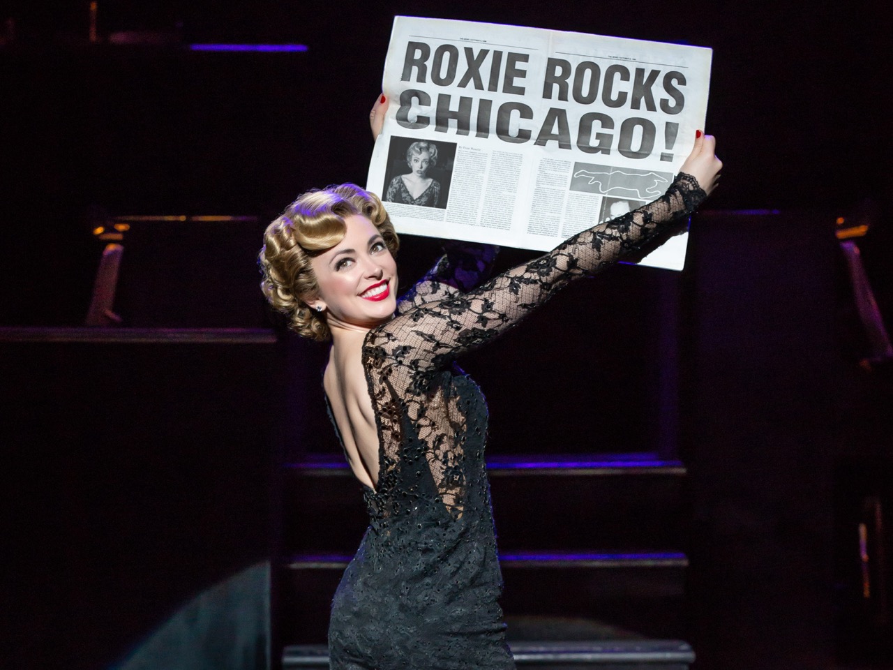 Desi Oakley as Roxie in Chicago Large