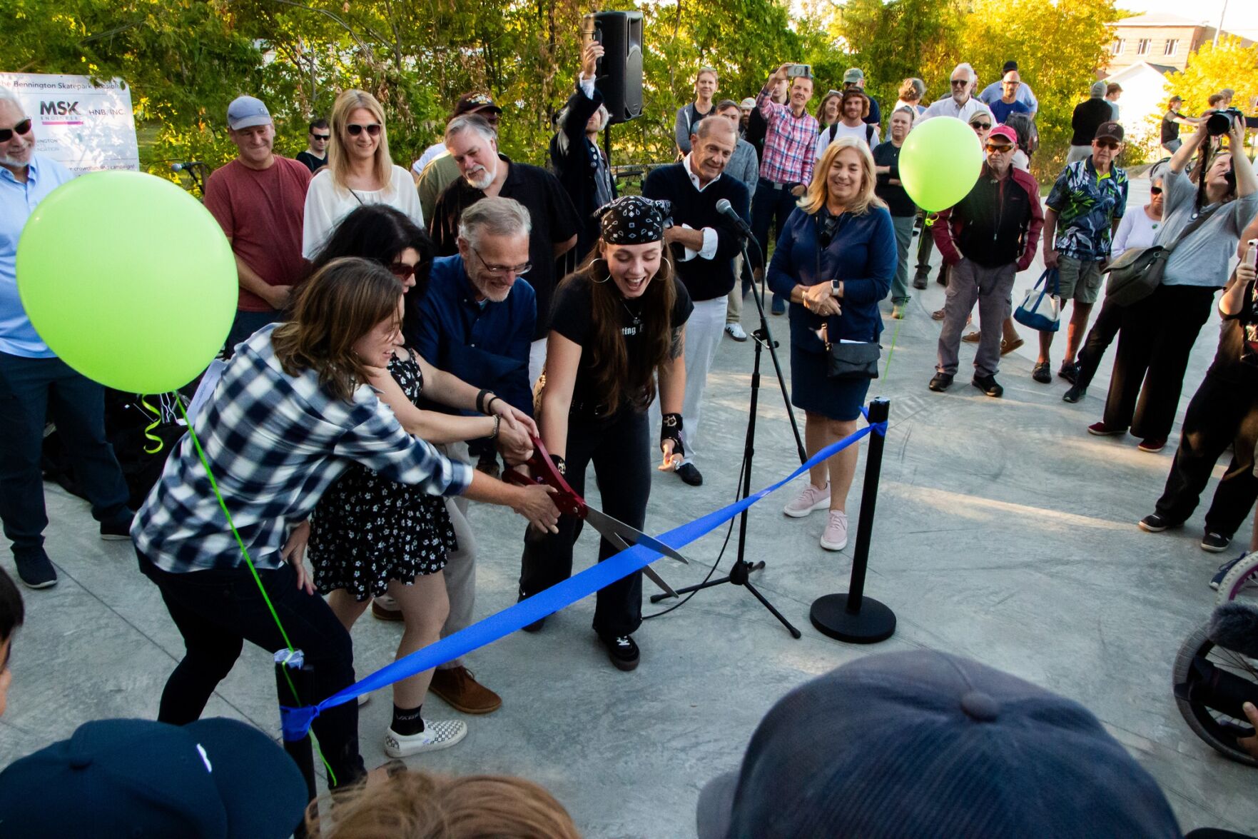 Skatepark Ribbon Cutting